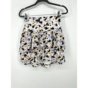 A.L.C. baxter printed tiered silk skirt 0